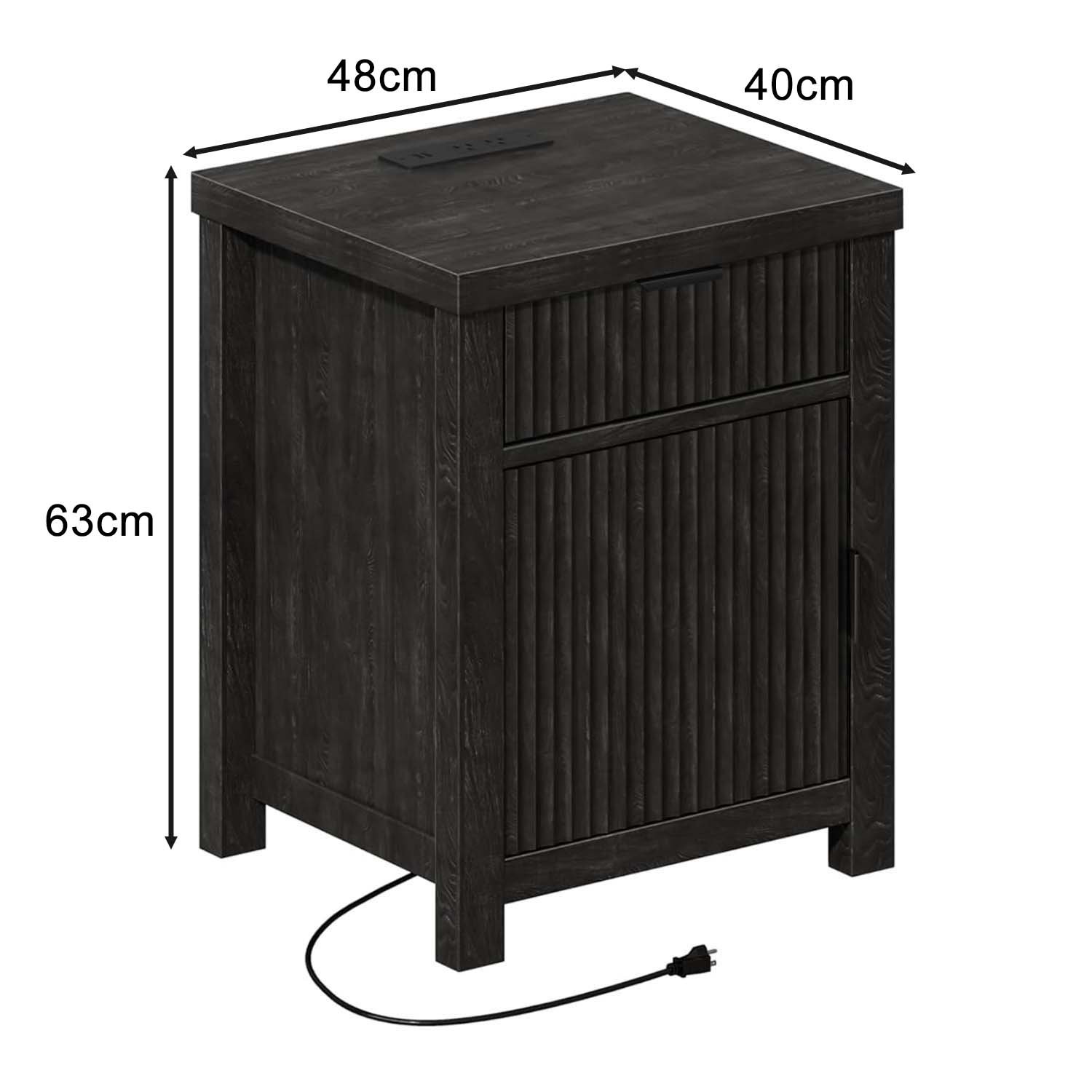 Nightstand with Door view 4