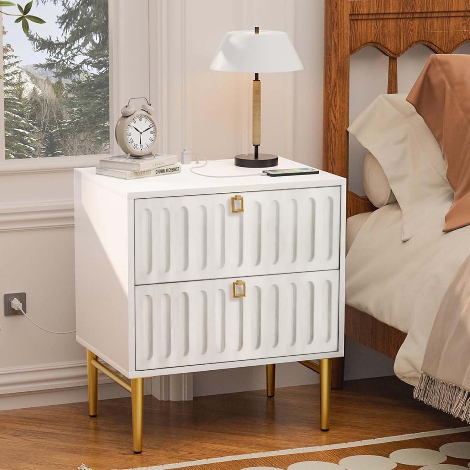 Nightstand with Charging Station