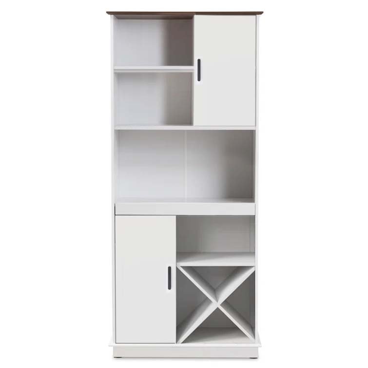 Bar Cabinet with Wine Storage & Serving Shelf view 2