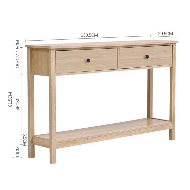 Narrow Console Table with Drawers view 3