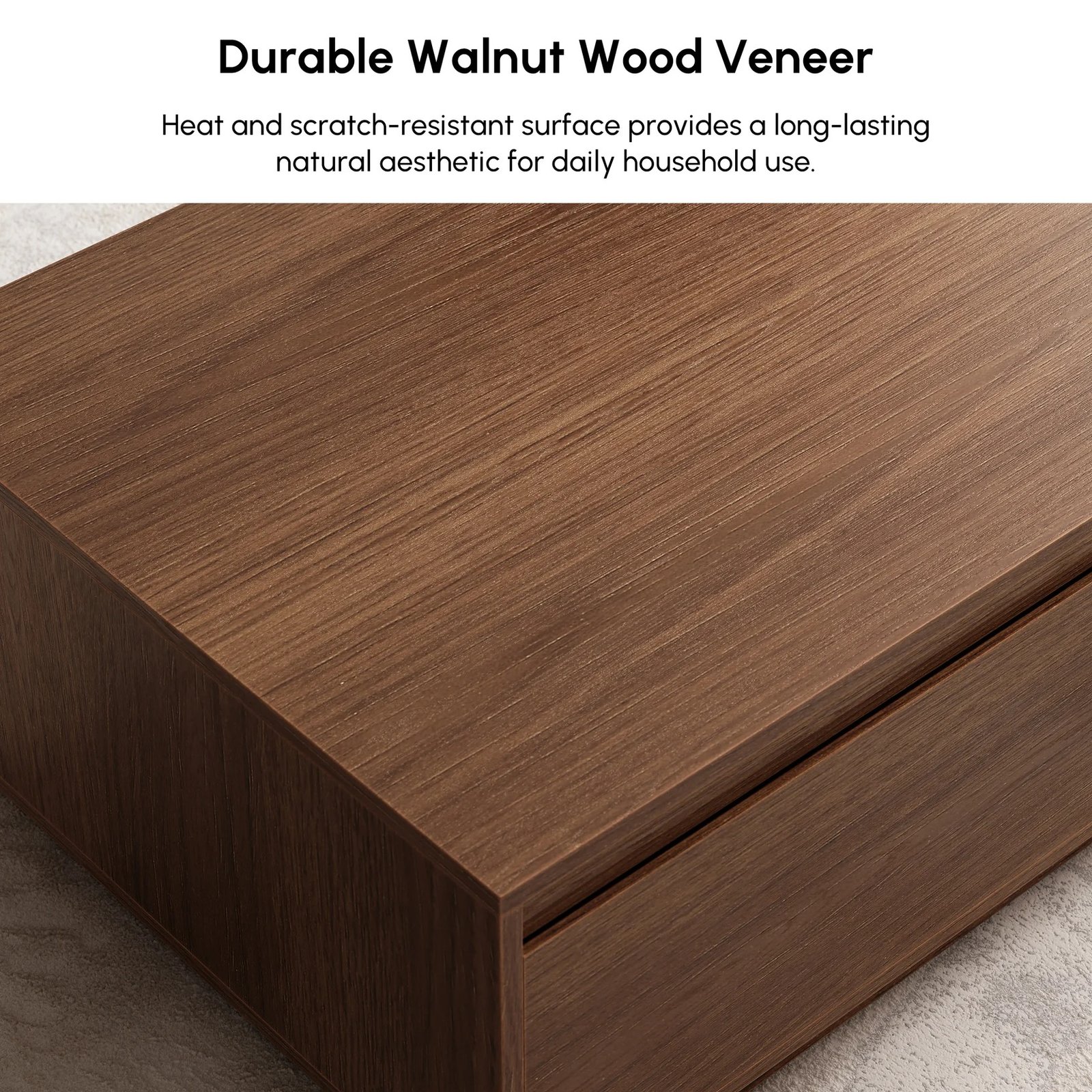 Walnut Coffee Table view 4