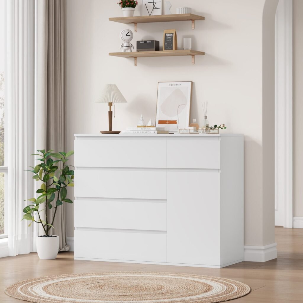 White Storage Dresser view 6